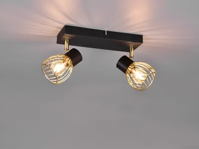 Produktbild von Ausgefallene Deckenlampen für Esstisch & Küche, Lampenschirme schwenkbar Golden