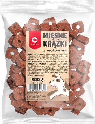 Zdjęcie produktu dla MASED Mięsne krążki z wołowiną dla psów - 500g