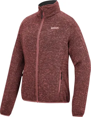 Image de Veste polaire tricotée Regatta pour femme Newhill, couleur : rose pêche, taille : 50