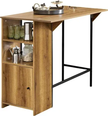 Image de Plan de travail de cuisine - Marron - MDF - 120 x 63 x 95 cm