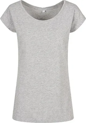 Immagine prodotto di Build Your Brand Basic BB013 | LadiesŽ Tee a girocollo - Colore: Heather Grey - Taglia: 5XL