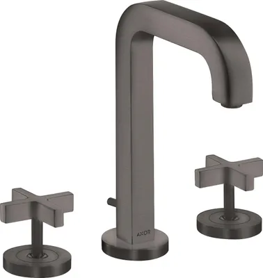 Produktbild von hansgrohe AXOR Citterio 3-Loch Waschtischarmatur 170, Zugstangen-Ablaufgarnitur, Auslauf 140mm, Kreuzgriffe, Rosetten, 39133340