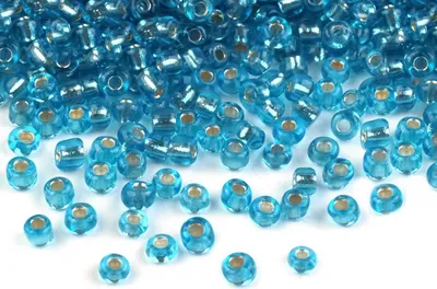 50g Rocailles Glasperlen 8/0 3mm karibikblau