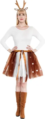 Produktbild von Reh Tutu - Rentier Tüllrock 45cm Fasching Karneval