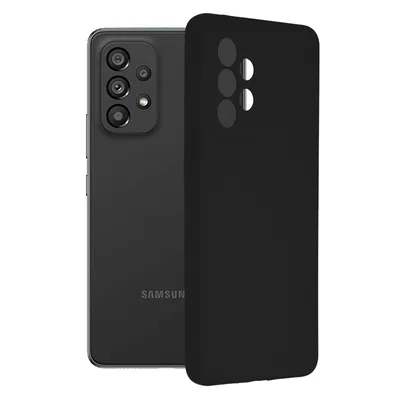 Produktbild von Techsuit Black Silicone Back Cover Hlle fr Samsung Galaxy A53 - Schwarz