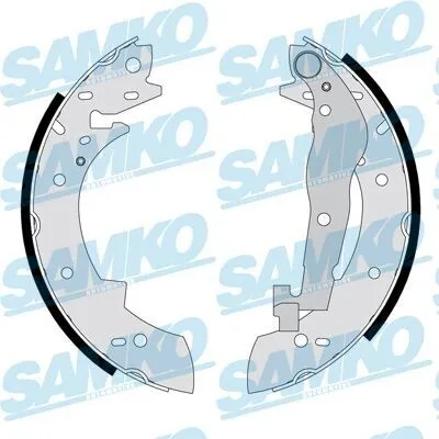 Produktbild von SAMKO Bremsbackensatz Trommelbremse Hinten für VOLVO 340-360 (343, 345) 228,6mm 84290
