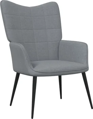 Produktbild von Relaxsessel Stoff Hellgrau 61 x 70 x 96,5 cm (B x T x H)