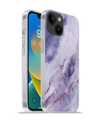 Produktbild von MuchoWow® Handyhülle Schutzhülle Hülle für Apple iPhone 14 - Softcase Naturstein - Lila - Edelsteine und Mineralien Silikon Softcase Handy Hülle - Mobiltelefonhülle