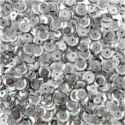Produktbild von LOVEART SEQUINS für Handwerk Runde Lose metallic Pailletten 9mm/15g, silbern