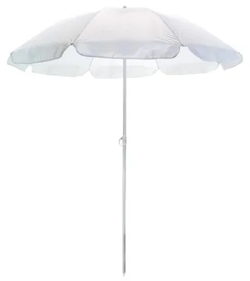 Produktbild von Strand-/Garten-Sonnenschirm - weis - Durchmesser 145 cm - verstellbar