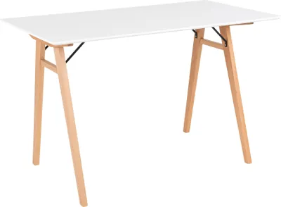 Produktbild von Schreibtisch >Vojens< in Weiss, MDF - 120x75x60cm (BxHxT)
