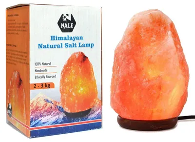 Salzkristalllampe, mittelgroß, 2–3 kg, LED warmweiß