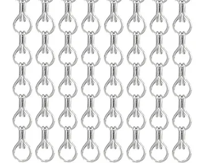 Produktbild von Türvorhang Alu silber 90x210 cm