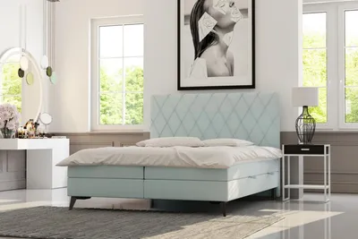 Produktbild von Schlafzimmer Bett Luxus Möbel Polster Stoff Modern Design Boxspringbett
