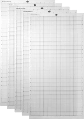 Produktbild von 5ks náhradních průhledných samolepicích podložek Cricut s měřicí mřížkou 12x24 palců pro plotr Silhouette Cameo Cricut Explore
