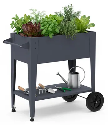 Produktbild von Westmann Mobila Metall Hochbeet auf Rollen Anthrazit