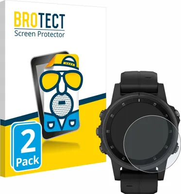 Produktbild von 2x BROTECT Schutzfolie für Garmin Fenix 5S Plus (42 mm) Displayschutz Displayschutzfolie Folie Matt Entspiegelungsfolie
