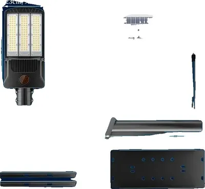 Zdjęcie produktu dla Solarna lampa uliczna, czujnik ruchu, dioda LED o wysokiej jasności, 80000LM