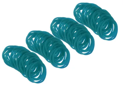 Gummibänder, 500 Stück, blau, 40,6 x 9,5 cm, elastisch