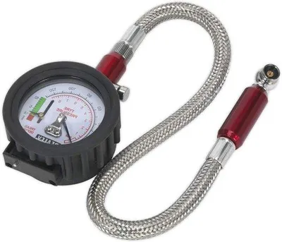 Immagine prodotto di Manometro per pneumatici - Monitoraggio pneumatici - Manometro a profondità - 10 mm - Azzeramento