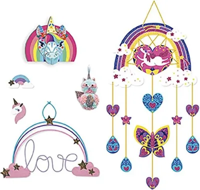 Image de Janod Kit de bricolage arc-en-ciel - Kit de décoration créative pour enfants
