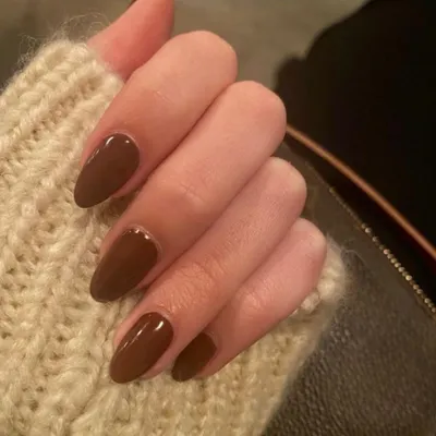 Image de Ongles artificiels courts, couleur beige clair, forme amande, boîte de 24 pièces