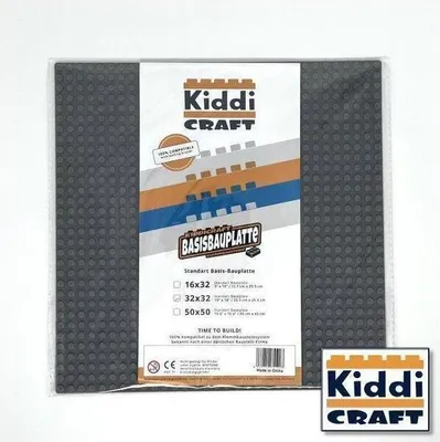 Immagine prodotto di Base 32x32 con rilievi, grigio scuro, compatibile, 25,5x25,5 cm