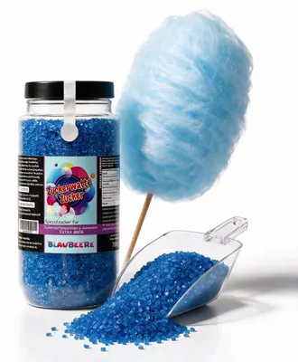 Produktbild von Zuckerwattezucker extra grob Blaubeere blau – Spezialzucker 700 g Dose