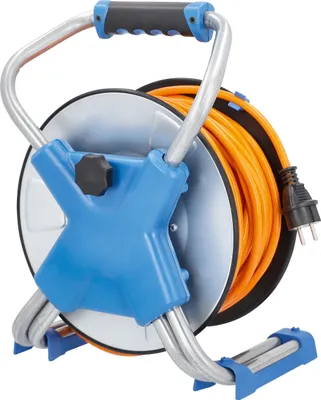 Obrázek produktu pro IronCoat kabelový naviják pro venkovní použití, 40 m, prodlužovací kabel H07BQ-F 3G1,5, 3 zásuvky, 1x USB