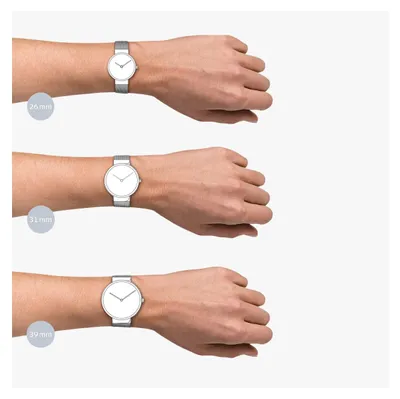 Produktbild von BERING Damen Quarz Uhr | Armbanduhr 22 mm roségoldenes Edelstahlgehäuse und silbernes Zifferblatt | Milanaisearmband | Saphierglas | 3 ATM | 11022-064
