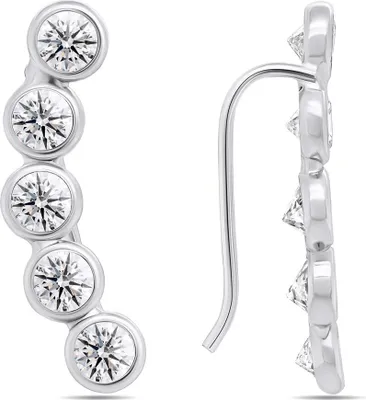 Immagine prodotto di Orecchini longitudinali scintillanti in argento EA221W