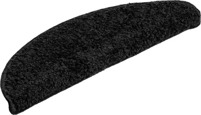 Immagine prodotto di vidaXL Tappetini per gradini 20 pezzi 56x17x3 cm Nero Mezzotondo