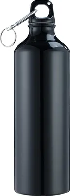 Imagen del producto de Botellas de agua de 750 ml con mosquetón. Botella de aluminio portátil, reutilizable, a prueba de fugas, ideal para senderismo, viajes, actividades al aire libre, deportes, gimnasio y fitness