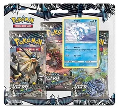 Immagine prodotto di Pokémon Ultra Prism: Confezione da 3 Vulpix di Alola in blister (versione tedesca)