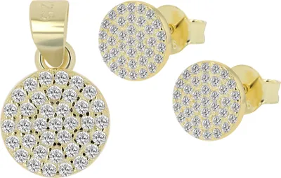 Produktbild von 925/- Echt Silber Schmuckset "Niha", Ohrstecker und Anhänger