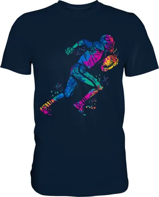 Produktbild von American Football T-Shirt – Navy / 3XL