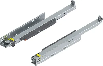 Immagine prodotto di Blum Movento Tip On Blum Guida a estrazione totale 520 NL, cassetto con portata fino a 40 kg, guida inferiore 760H5200T