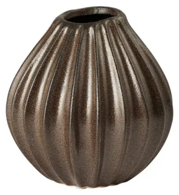Produktbild von Broste Copenhagen Wide Vase S Antique Brown