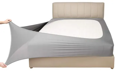 Produktbild von Stretch-Jersey-Boxspring-Bezug, Bettvolant-Alternative, ultraweich und knitterar