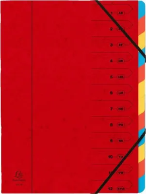 Produktbild von Exacompta 54125E, 240 mm, 320 mm, 220 g, Rot