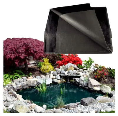 Produktbild von Teichfolie 200gsm 2,5m x 2,5m für Wildtiere und Zierteiche - UV-beständig für Fischteiche im Garten, langlebig und reißfest