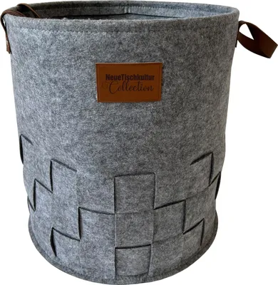 Produktbild von Wäschekorb 55 Liter Briena Filz Hellgrau