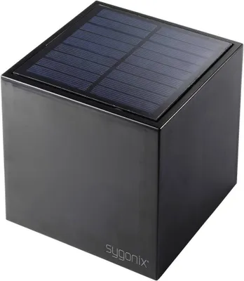 Produktbild von Sygonix SY-5499356 Solar-Außenwandleuchte SMD LED 0.9 W Schwarz