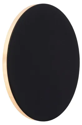 Produktbild von Wandleuchte LED Aluminium D: 15 cm rund Schwarz 3000 K 550 lm Modern