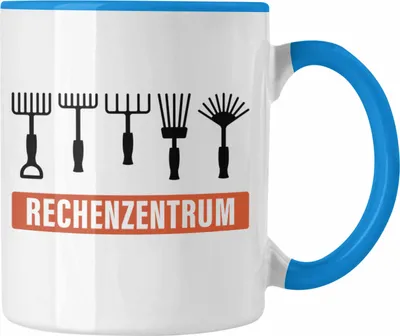 Produktbild von Trendation - Rechenzentrum Gärtner Tasse mit Spruch Garten Hobbygärtner Geschenk Lustig (Blau)