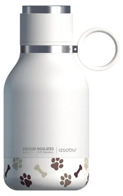 Produktbild von Asobu Dog Bowl, Drinnen/Draußen, 1000 ml, Weiß, Metallisch, Edelstahl, 14,6 cm