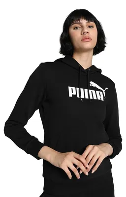 Produktbild von PUMA Damen Ess Logo Hoodie Tr Sweatshirt, Black, M