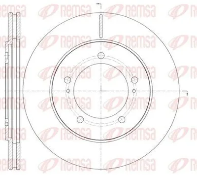 Produktbild von 2x REMSA Bremsscheibe 61233.10 vorne für SUZUKI Grand Vitara I SUV (FT HT)