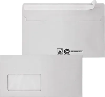 Produktbild von MAILmedia Briefumschlag Recycling DIN lang haftklebend 1.000 Briefumschläge