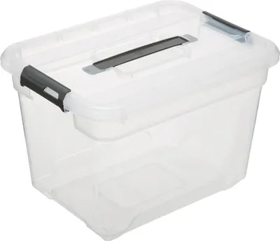 Produktbild von 5Five Aufbewahrungsbox mit Deckel - Solutions Box - 18 Liter - 39 x 29 x 27 cm - Kunststoff